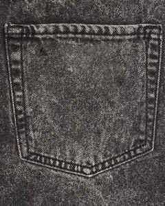 Shorts en jean délavé personnalisés avec logo pour homme – Style streetwear robuste - Product Image 6