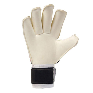 Wholesale Football Goalkeeper <b>Gloves</b> Full Finger Non Slip Breathable PU Leather Unisex Hook And Loop Closure White Beige - Product Image 5