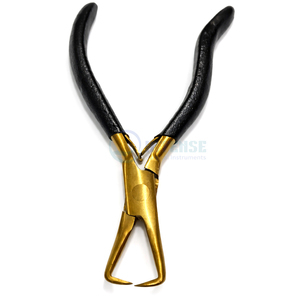 Pinzas Profesionales para Extensiones de Cabello INTENSE SURGICAL, Acero Inoxidable con Recubrimiento Dorado, Ligeras y Duraderas, Uso en Salón, Color Personalizado OEM - Product Image 1