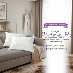 Bed Pillow 17x27 Inch Soft Embroidery Cushion for Home Hotel Bedding - Product Image 2