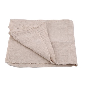 Elegantes Servilletas Modernas Hechas a Mano de Algodón y Lino Beige - Duraderas, Lavables a Máquina, Tamaño y Color Personalizables para Bodas, Uso Doméstico y Mesa - Product Image 1