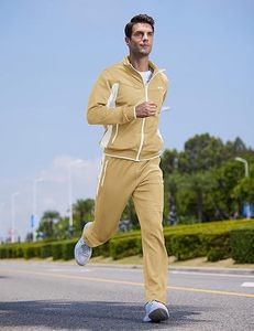 Conjuntos deportivos para hombre, conjuntos de sudadera para hombre, conjuntos deportivos de 2 piezas, conjuntos casuales deportivos para correr, conjuntos de calentamiento con cremallera completa - Product Image 6