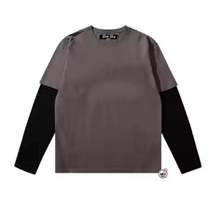 Sudadera Oversize Gris de Manga Larga con Cuello Redondo y Estampado de Escorpión Azul, Estilo Casual Urbano para Hombre, Camisetas Dobles de Alta Calidad - Product Image 5