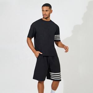 Conjunto corto personalizado para hombre, Conjunto de jogging para hombre, camisa para hombre y clasificación con logotipo personalizado, acepta 100% conjuntos de algodón de verano para adultos para Unisex - Product Image 2