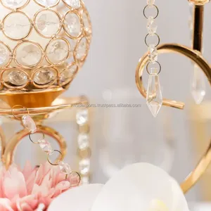 Designer Handmade Round Metal Candlestick Holder for Luxury Styling Christmas Wedding Home Event Decoration Zahid Exports India - Product Image 5