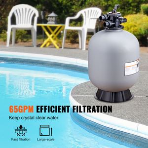 Filtro a Sabbia in PVC da 24 Pollici per Portata Fino a 65 GPM, Valvola Multiporta a 7 Vie su Misura, Sistema di Filtrazione per Piscine - Product Image 2