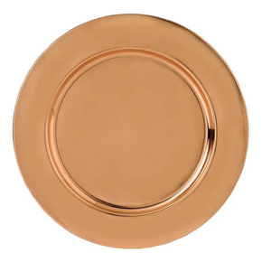 Copper Charger Plate At <b>Cheap</b> Price Shiny Polished Glam Design Dishes & Plates Charger Plate - Product Image 1