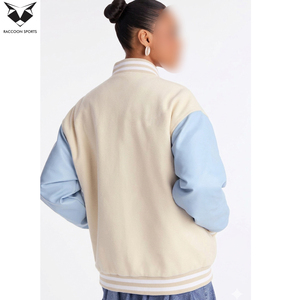 Fashionable For Daily Wear Good Selling Highest Quality Customized Made Newest Women Genuine Material Varsity Winter <b>Jackets</b> - Product Image 5
