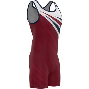Singlet de musculation et de lutte personnalisé pour hommes avec logo d'équipe, à bretelle unique et manches courtes, pour le sport et les loisirs - Product Image 1