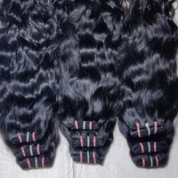 Extensions de cheveux humains vierges indiens à ondulations profondes, tissage de cheveux à double trame, 100 % naturels, perm permable