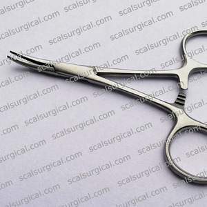 Pinzas Hemostáticas Quirúrgicas Baby Halsted Curvas de 10 cm con Mordazas Delicadas de Acero Inoxidable - Product Image 2