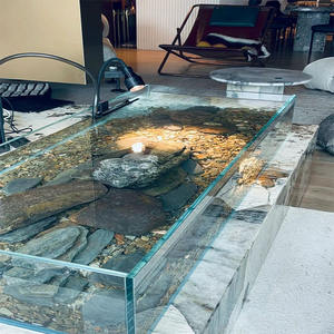 Ulianglas Gallon Frameloze Lage Ijzeren Aquarium Hd Transparant Ultra Wit 45 ° Afgeschuinde Rand Doorschijnend Glas Yl Serie Aquarium - Product Image 6