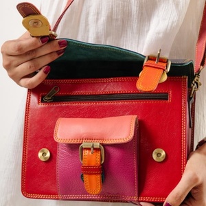 Bolso Bandolera de Cuero Genuino para Mujer, Antirrobo, Resistente al Agua, Diseño Vintage, Correa Única, Portátil, para Primavera/Invierno - Product Image 2