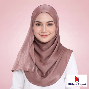 Pañuelo Hijab Liso Zimmy Choo de Alta Calidad, Impresión Personalizada, Sensación de Seda, Suave, Envoltura para la Cabeza, Fabricante Textil OEM ODM Personalizado - Product Image 2