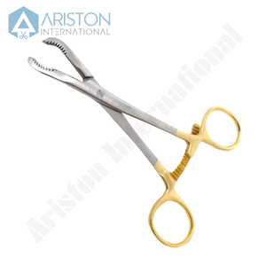 Bone Reduction Forceps with <b>Teeth</b> Curved 5.5 Inch Orthopedic Instrument - Product Image 3