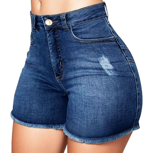 Premium Quality <b>Women's</b> High Waist Denim <b>Shorts</b> Distressed Raw Hem Fashion Wear Casual Summer Jean <b>Shorts</b> For <b>Women</b> <b>Board</b> <b>Shorts</b> - Product Image 4