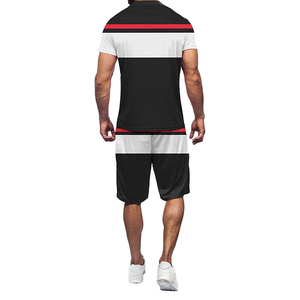 Conjuntos Cortos de Verano para Hombre, 2 Piezas, Manga Corta, Secado Rápido, Transpirables, Conjuntos de Dos Piezas para Hombre, Camiseta y Pantalones Cortos con Logotipo Personalizado - Product Image 6
