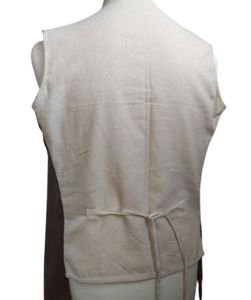 Gilet sans manches marron pour homme, classique, boutonné sur le devant, reproduction américaine des années 1770-80, gilet civil pour messieurs - Product Image 6