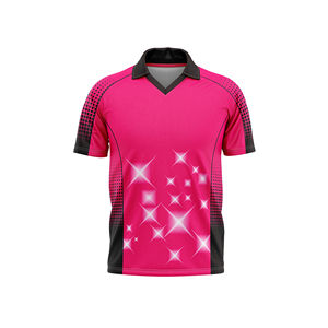 Maillot de cricket personnalisé pour garçons, haute qualité, logo imprimé sur mesure, respirant, séchage rapide, 100% polyester, prix de gros abordable - Product Image 1