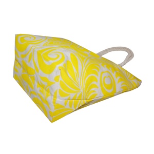 Sac de plage en toile de coton de haute qualité avec poignées en corde torsadée, logo personnalisé, vente en gros, sacs fourre-tout pour le shopping, cadeaux, emballage économique - Product Image 3