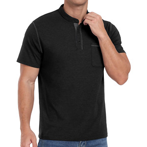 T-shirts noirs doux de haute qualité pour hommes, 100 % coton, vêtements surdimensionnés personnalisés, t-shirts vintage vierges avec poche pour hommes - Product Image 6