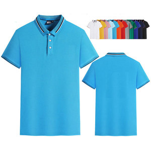 Camiseta Polo de Golf Lisa de Manga Corta al por Mayor, OEM, con Diseño de Logotipo Personalizado, 100% Algodón, Camiseta Polo para Hombre - Product Image 2