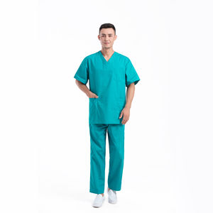 Ensembles de Blouses d'Hôpital d'Été à Manches Courtes OEM de Haute Qualité en Gros, Unisexe, Respirants, Séchage Rapide, Confortables et Personnalisables - Product Image 2