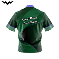 Maillot de bowling unisexe 220g à manches courtes, personnalisé, imprimé par sublimation, broderie 3D, anti-humidité – Créez le vôtre