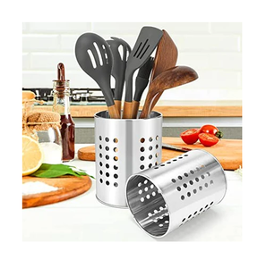 Portautensilios de Acero Inoxidable, Herramienta Multifuncional de Almacenamiento para Cocina, Portacucharas de Acero Inoxidable, Precio Más Bajo - Product Image 1