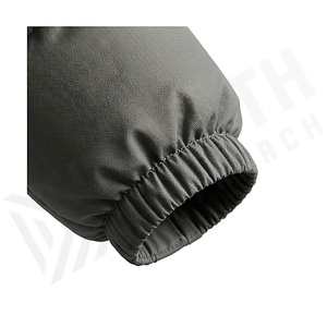 Hooded Quilted Waterproof <b>Bubble</b> Jacket Black Full Sleeve Winter Windproof Cotton Shell Knitted Fabric Polyester Filling Stand - Product Image 6