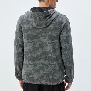 เสื้อฮู้ดผู้ชายลายพรางแบบซิป ผ้าฟลีซ ทรงปกติ ระบายอากาศได้ดี เหมาะสำหรับใส่ลำลองในฤดูใบไม้ร่วง - Product Image 2