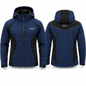 Chaqueta Softshell NAVISTA SPORTS para Hombre, Forro Polar Suave, con Capucha, Impermeable, Ecológica, para Días Fríos y Viento en Invierno - Product Image 1