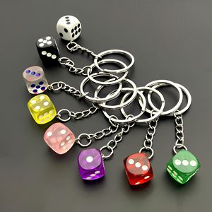Resin Crafts Dice Pendant Keychains, Funky Personalized <b>Key</b> <b>Rings</b> Dice for Men Fashion Accessories for <b>Bags</b>, Phones - Product Image 5