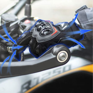 Gants de moto en cuir respirant pour la course, protection intégrale des doigts, pour l'entraînement et les sports de plein air - Product Image 5