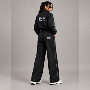Conjunto Deportivo Personalizado de Nylon para Mujer, Chaqueta Cortavientos y Pantalones Anchos, Ropa Deportiva OEM - Product Image 2