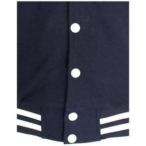 Custom logo Embroidered Canvas <b>Thin</b> Varsity <b>Jacket</b> for Men Street Spring Autumn University Unisex Outdoor Pu Sleeve Front - Product Image 4