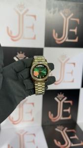 Reloj de Pulsera de Cuarzo para Hombre, de Lujo, en Acero Inoxidable Miyota, con Escala Romana, Cristal con Incrustaciones de Diamantes, 41mm, Resistente al Agua - Product Image 5