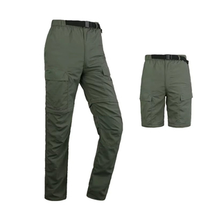 Men's Plus Size Long Breathable Quick Dry <b>Cargo</b> Pants Elastic Waist Zip Fly Regular Fit Solid Gray Outdoor Hiking Multiple - Product Image 1