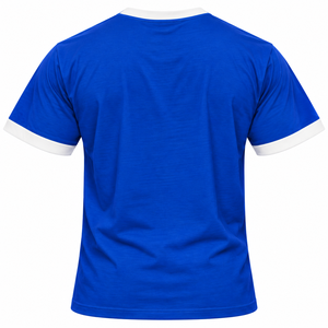 Phi Beta Sigma <b>Ringer</b> <b>T</b> <b>Shirt</b> Royal Blue White Trim Short Sleeve Crew Neck Greek Letter Graphic Tee Casual Collegiate Fraternity - Product Image 4