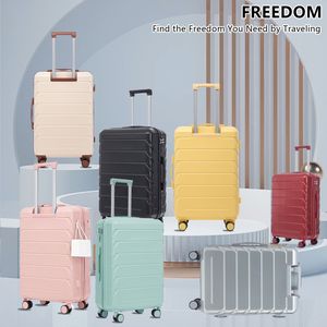 ABS Spinner <b>Wheel</b> Luggage Set 3pcs 20/24/28\" Matching Yellow Color <b>with</b> Combination <b>Lock</b> - Product Image 2