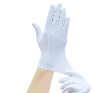 ถุงมือผ้าฝ้ายสีขาวสำหรับผู้ชาย ถุงมือชุดทักซิโด้ ถุงมือสำหรับพิธีการ ถุงมือสำหรับขบวนพาเหรด ถุงมือสำหรับคอสเพลย์ ถุงมือสำหรับใส่เหรียญและเครื่องประดับ ถุงมือสำหรับบัตเลอร์ - Product Image 2