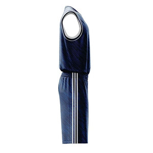 Uniforme de basketball respirant en polyester pour hommes, personnalisable avec le nom de l'équipe, sans manches, confortable, vente en gros - Product Image 6