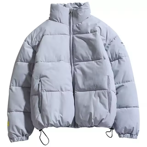 Fully Customized Men's <b>Waterproof</b> Canvas Puffer <b>Jackets</b> Polyester Wadding Filled <b>Winter</b> DDP Shipping - Product Image 2