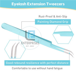 Pince à épiler pour extensions de cils en acier inoxydable de qualité supérieure, durable, à faible MOQ et très vendue - Product Image 2