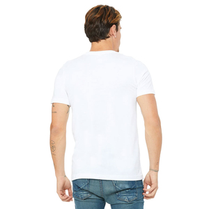T-shirt décontracté à manches courtes pour homme, 100 % coton jersey, coupe classique, imprimé, col rond, sérigraphié, respirant, tricoté - Product Image 4