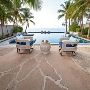 Modern Outdoor UV-Resistant PE Rattan Bistro Set Black Eco-Friendly <b>Waterproof</b> Patio Furniture Aluminum Frame High-Density Foam - Product Image 4