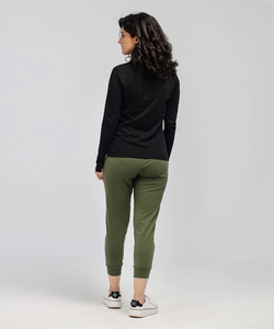 Chemises à manches longues pour femmes, col en V, couleur unie, haut décontracté, coupe classique, logo personnalisé OEM ODM, chemise à manches longues pour femmes - Product Image 2