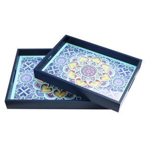 Plateau de service imprimé en MDF exclusif, service de nourriture et de boissons haut de gamme avec un design artisanal haut de gamme, plateaux décoratifs - Product Image 6