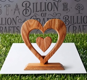 Premium High Quality Love Heart Wooden Table <b>Decor</b> Wholesale – Heart Shape Home & <b>Office</b> <b>Decorative</b> Ornament Direct from Factory - Product Image 2