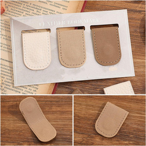Wholesale Handmade genuine <b>leather</b> maple leaf <b>bookmark</b> reading accessory with maple leaf design for daily use in wholesale rate - Product Image 3